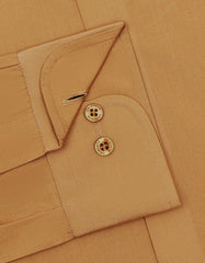 Plain Khaki Tailored Smart Fit Shirt FS1647-1SF-15.5