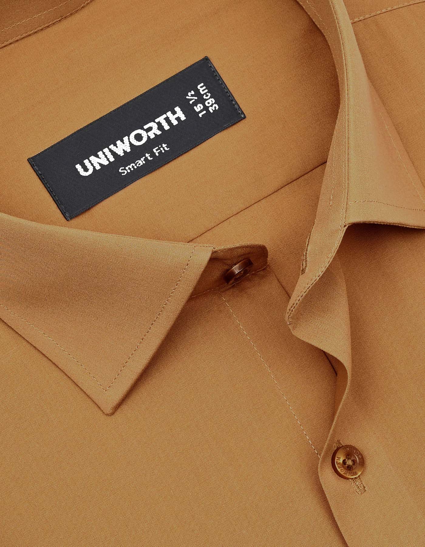 Plain Khaki Tailored Smart Fit Shirt FS1647-1SF-15