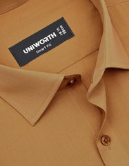 Plain Khaki Tailored Smart Fit Shirt FS1647-1SF-15