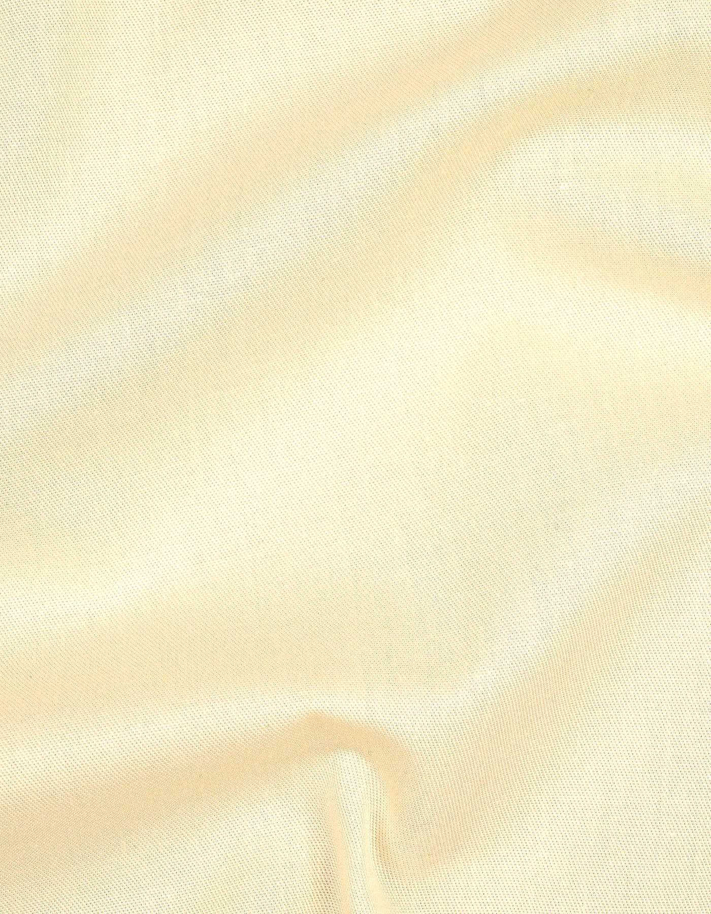 Plain Cream Tailored Smart Fit Shirt FS1649-2SF-16