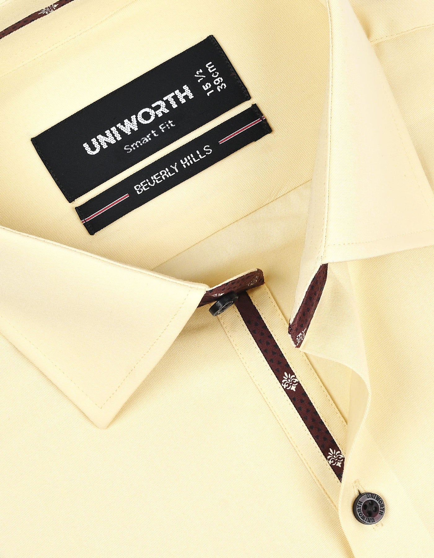 Plain Cream Tailored Smart Fit Shirt FS1649-2SF-15