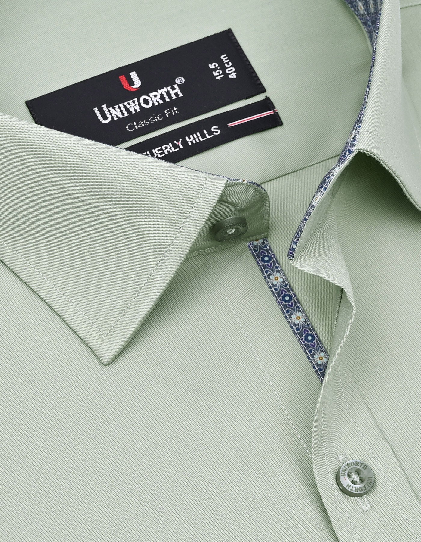 Plain Olive Classic Fit Shirt FS1650-1RF-15