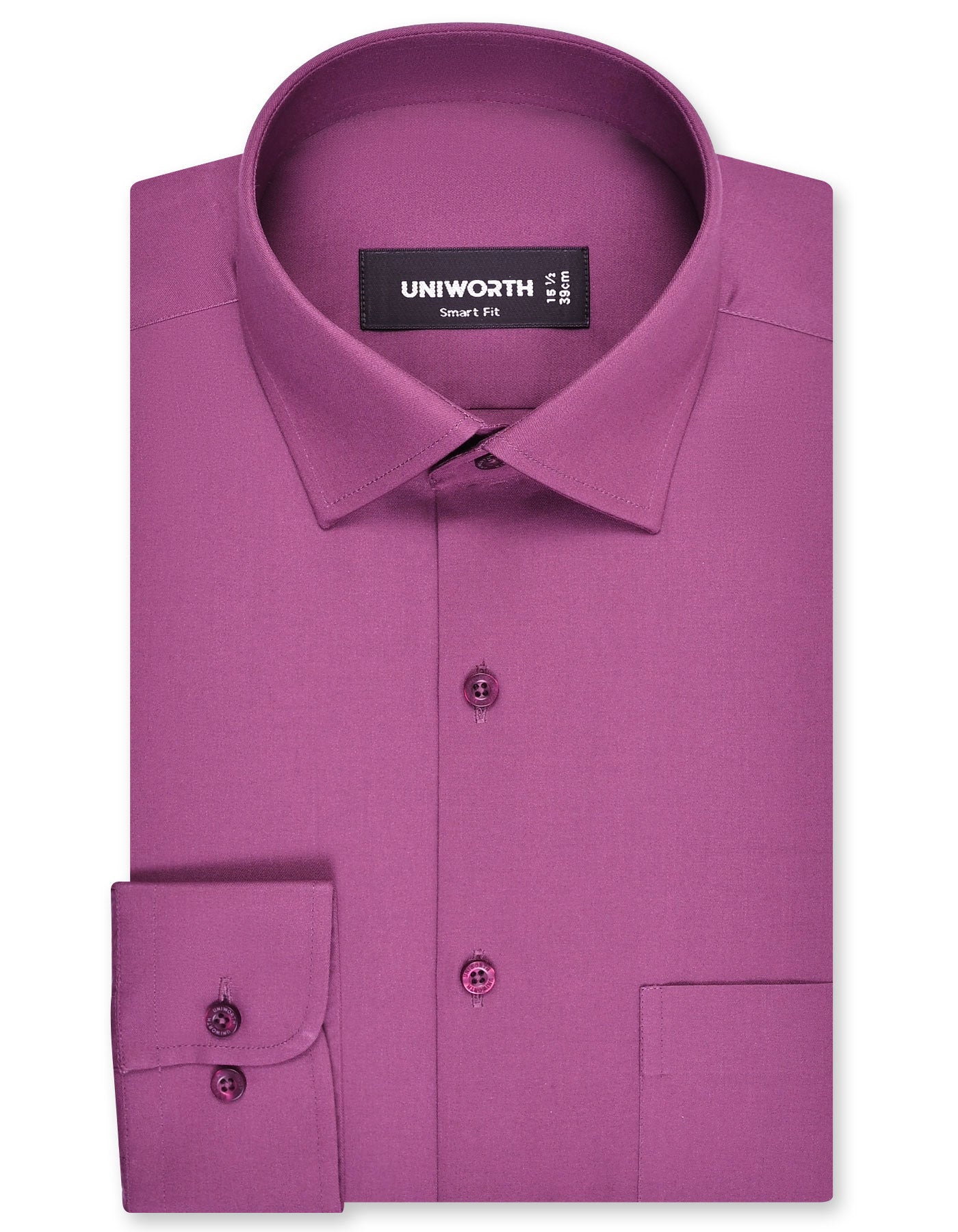 Plain Plum Tailored Smart Fit Shirt FS1651SF-14.5