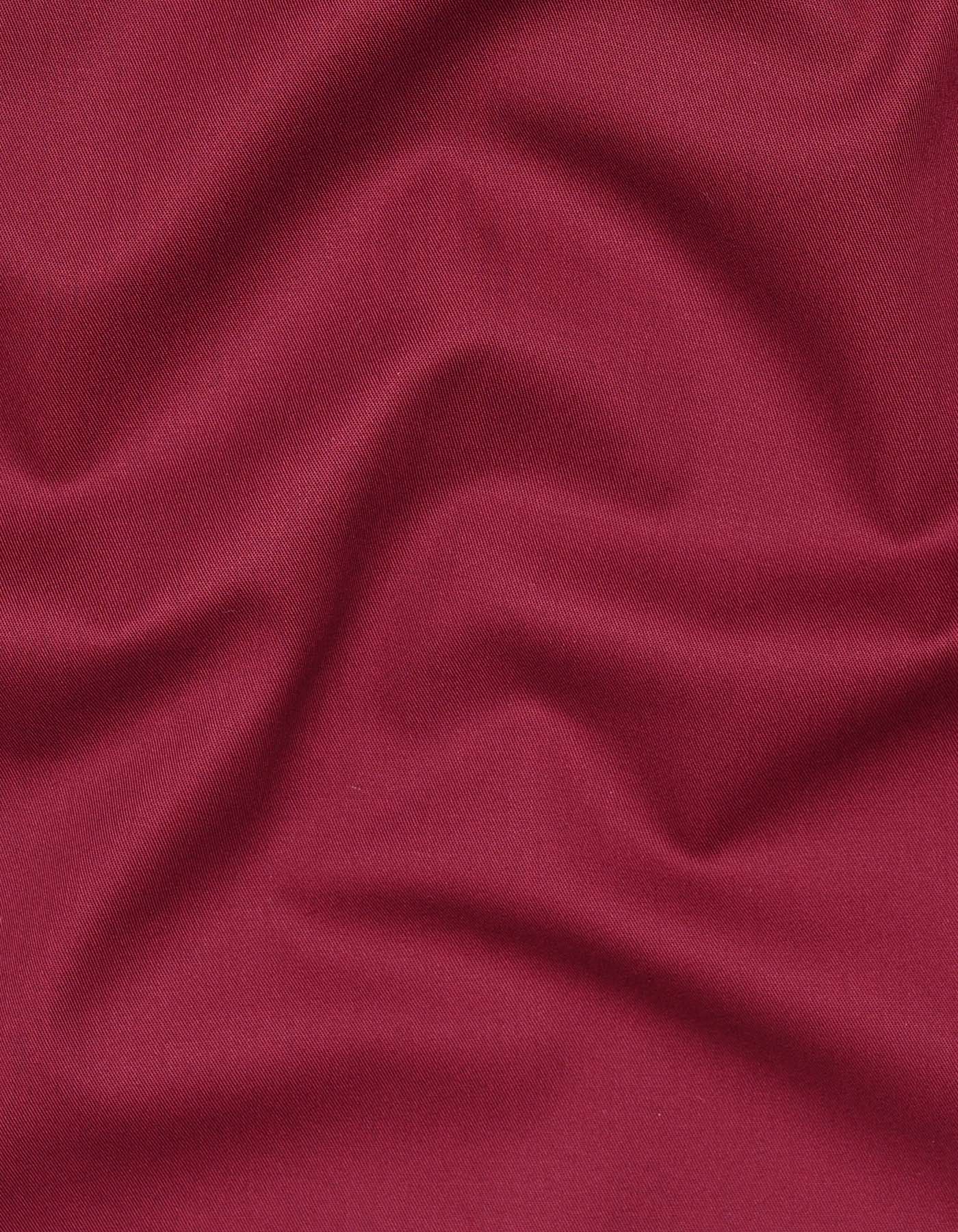 Plain Maroon Tailored Smart Fit Shirt FS1655-3SF-16