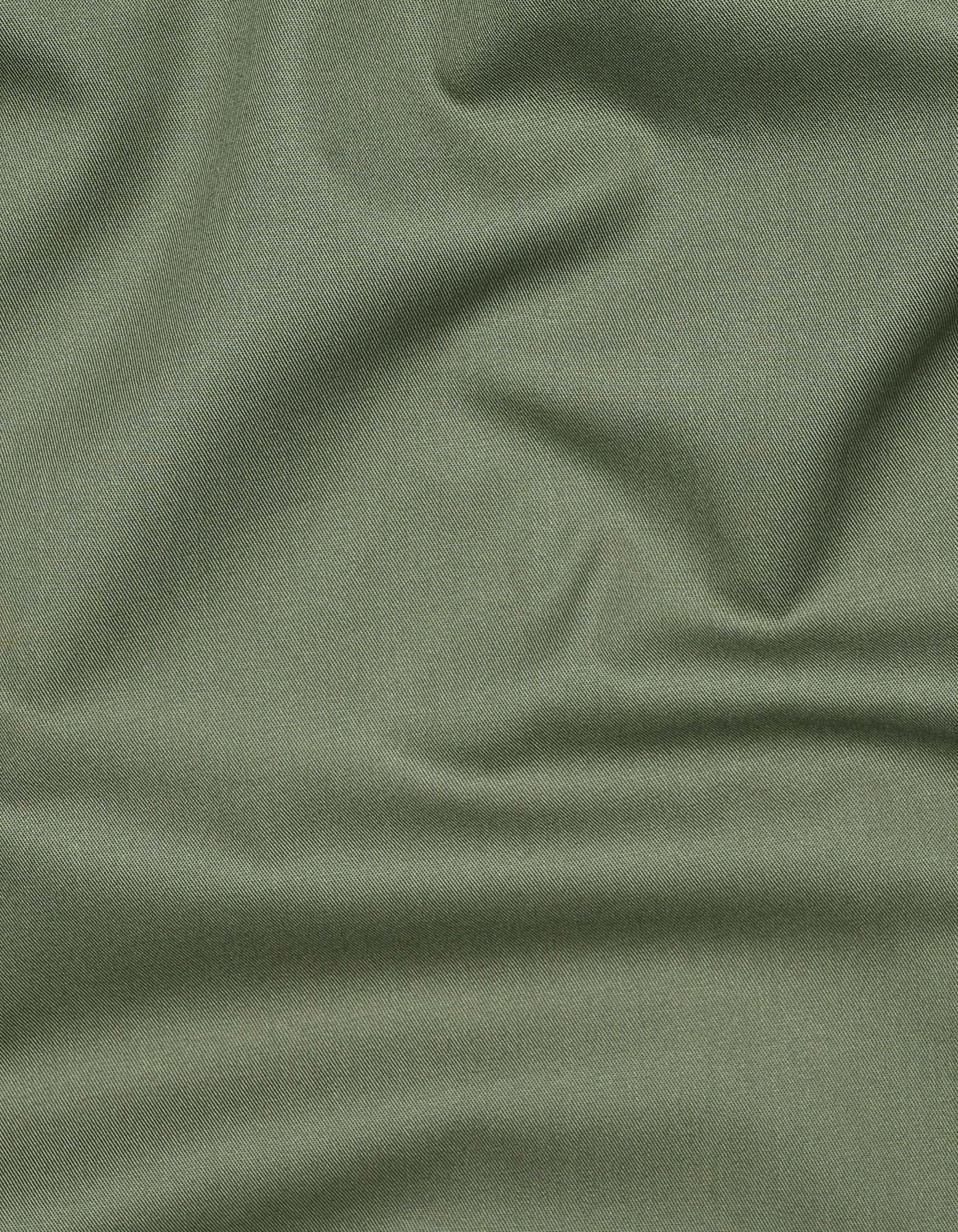 Plain Army Green Tailored Smart Fit Shirt FS1657-3SF-16