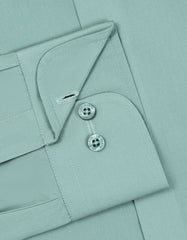Plain Apple Green Classic Fit Shirt FS1662RF-15.5