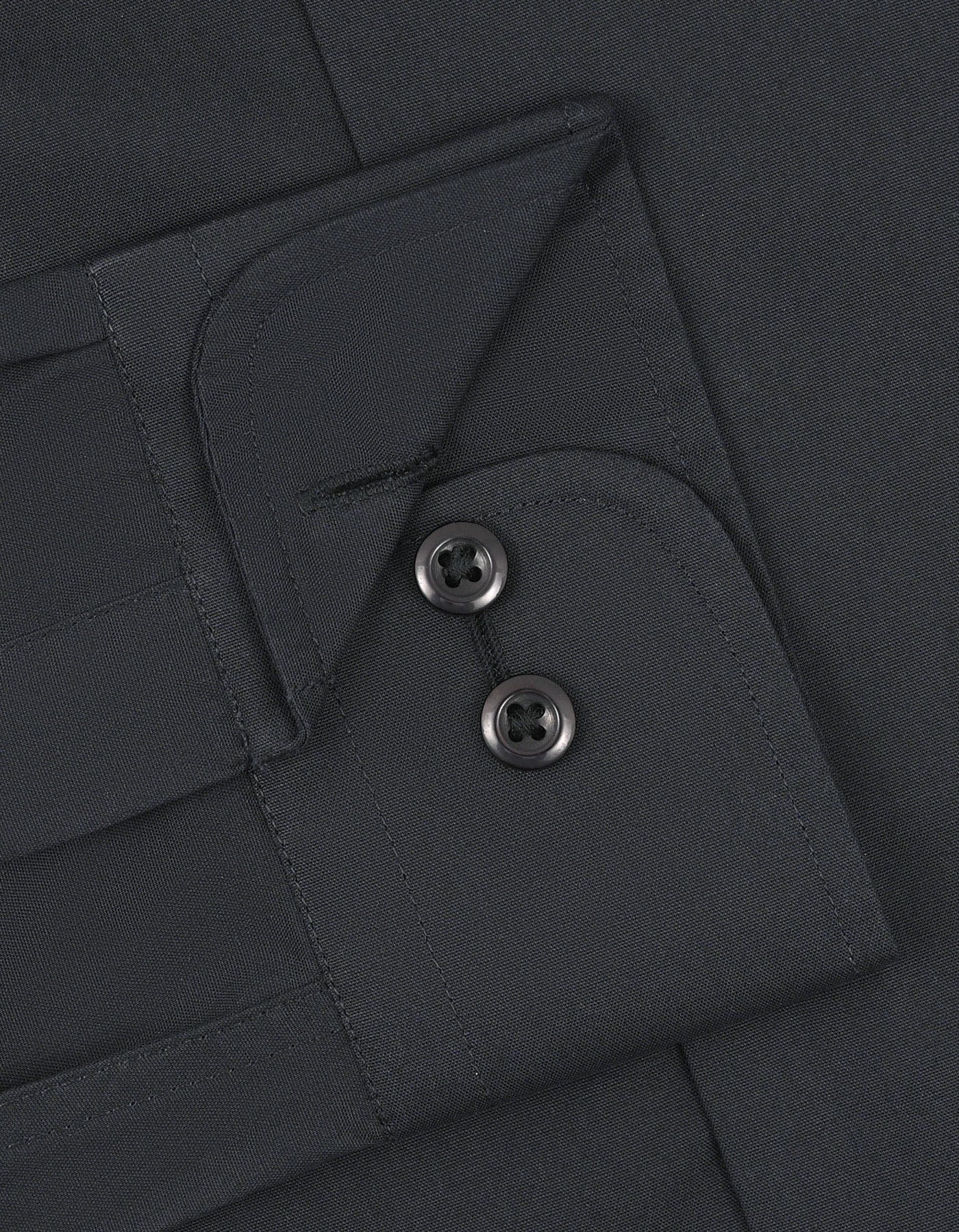 Plain Black Tailored Smart Fit Shirt FS1682-2SF-15.5