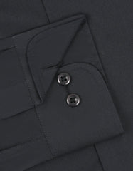 Plain Black Tailored Smart Fit Shirt FS1682-2SF-15.5