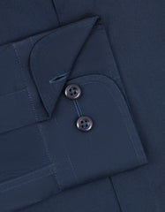 Plain Navy Tailored Smart Fit Shirt FS1703SF-15.5