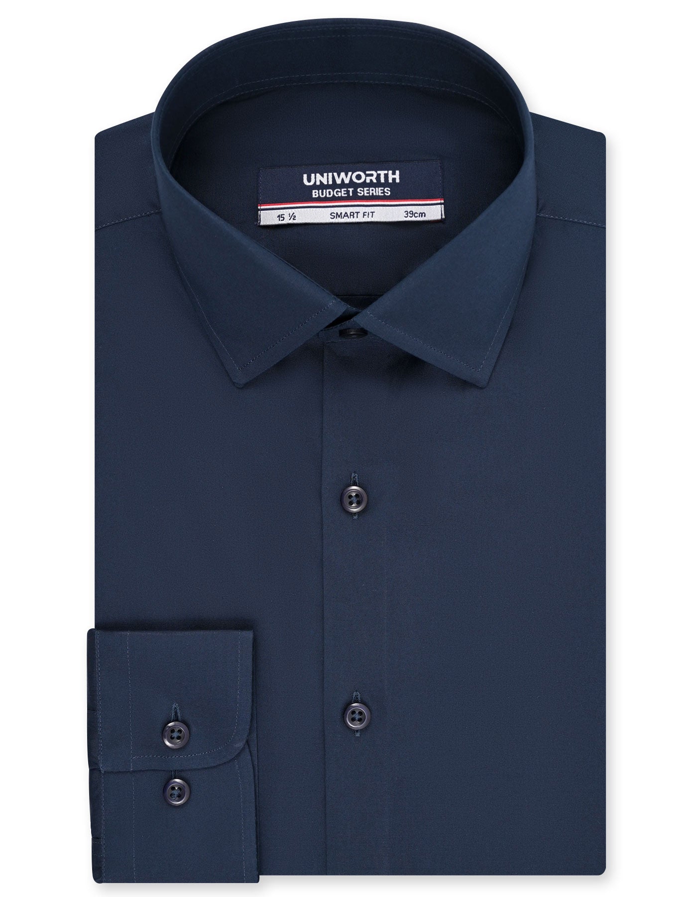 Plain Navy Tailored Smart Fit Shirt FS1703SF-14.5