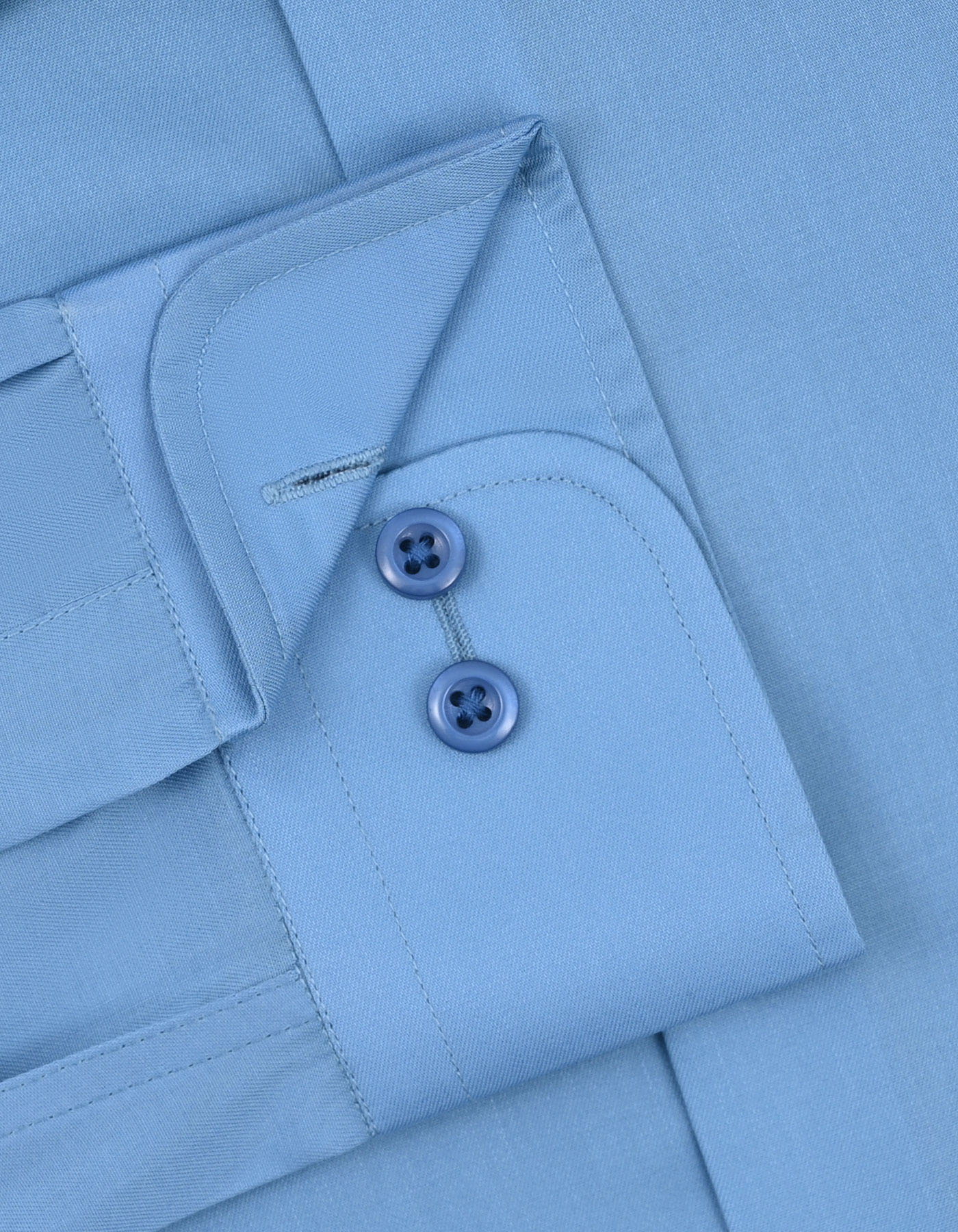 Plain Blue Tailored Smart Fit Shirt FS1713SF-15.5