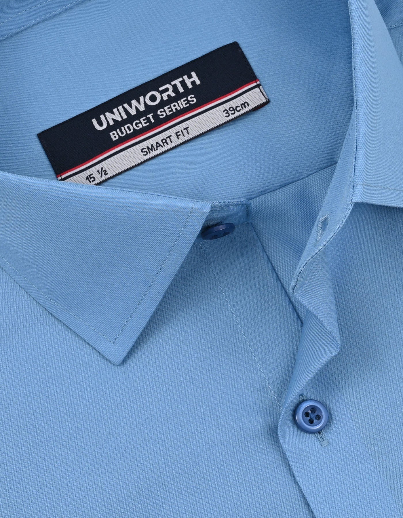 Plain Blue Tailored Smart Fit Shirt FS1713SF-15