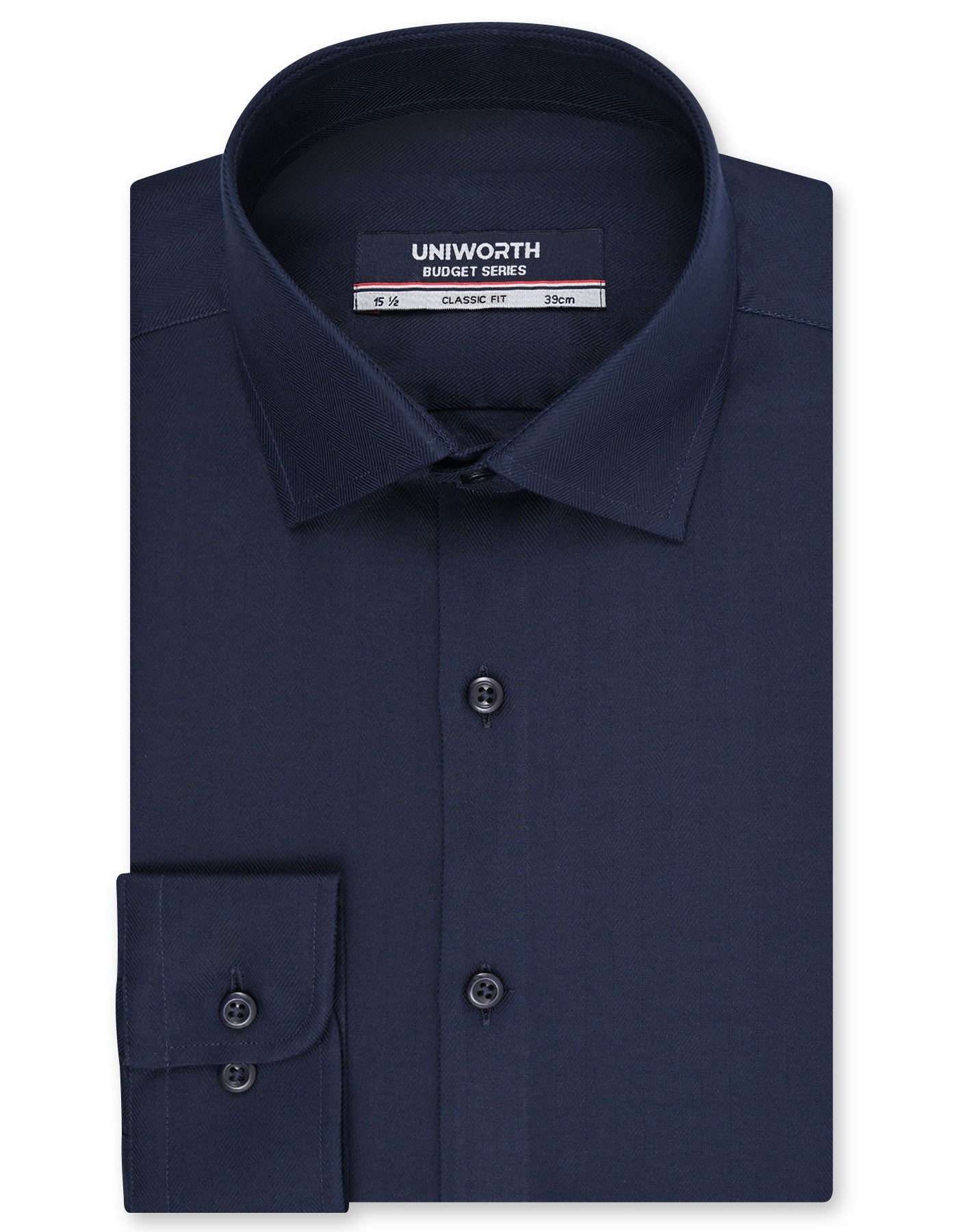 Plain Navy Classic Fit Shirt FS1731RF-14.5