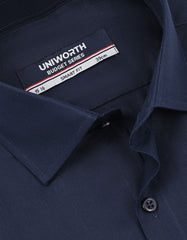 Plain Navy Tailored Smart Fit Shirt FS1731SF-15