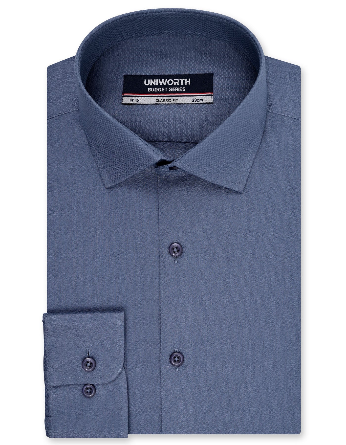 Plain M Blue Classic Fit Shirt FS1732RF-14.5