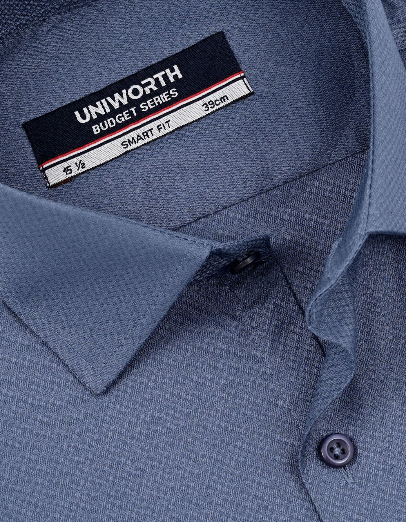 Plain M Blue Tailored Smart Fit Shirt FS1732SF-15