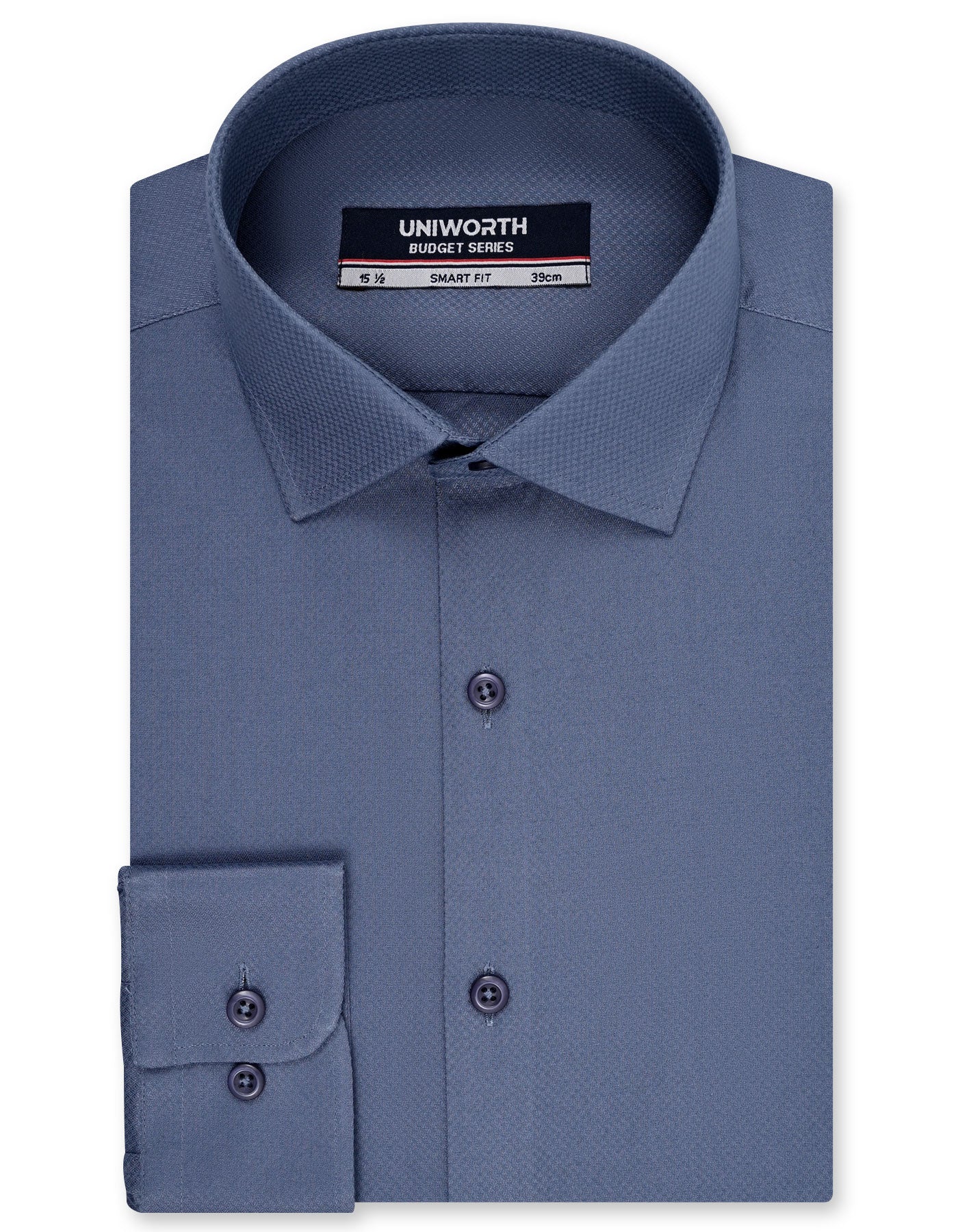 Plain M Blue Tailored Smart Fit Shirt FS1732SF-14.5