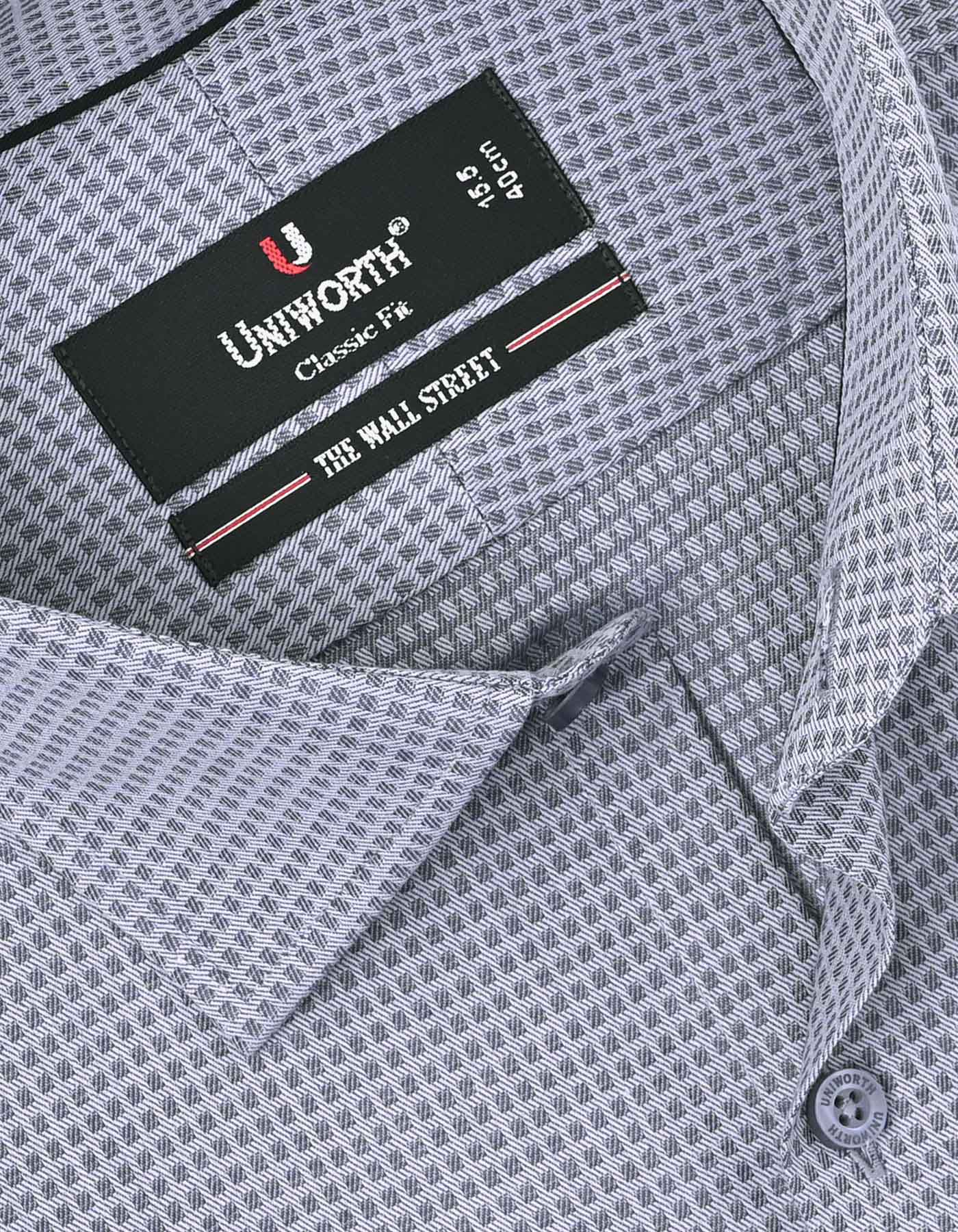 Self Grey Classic Fit Shirt FS20254RH-15