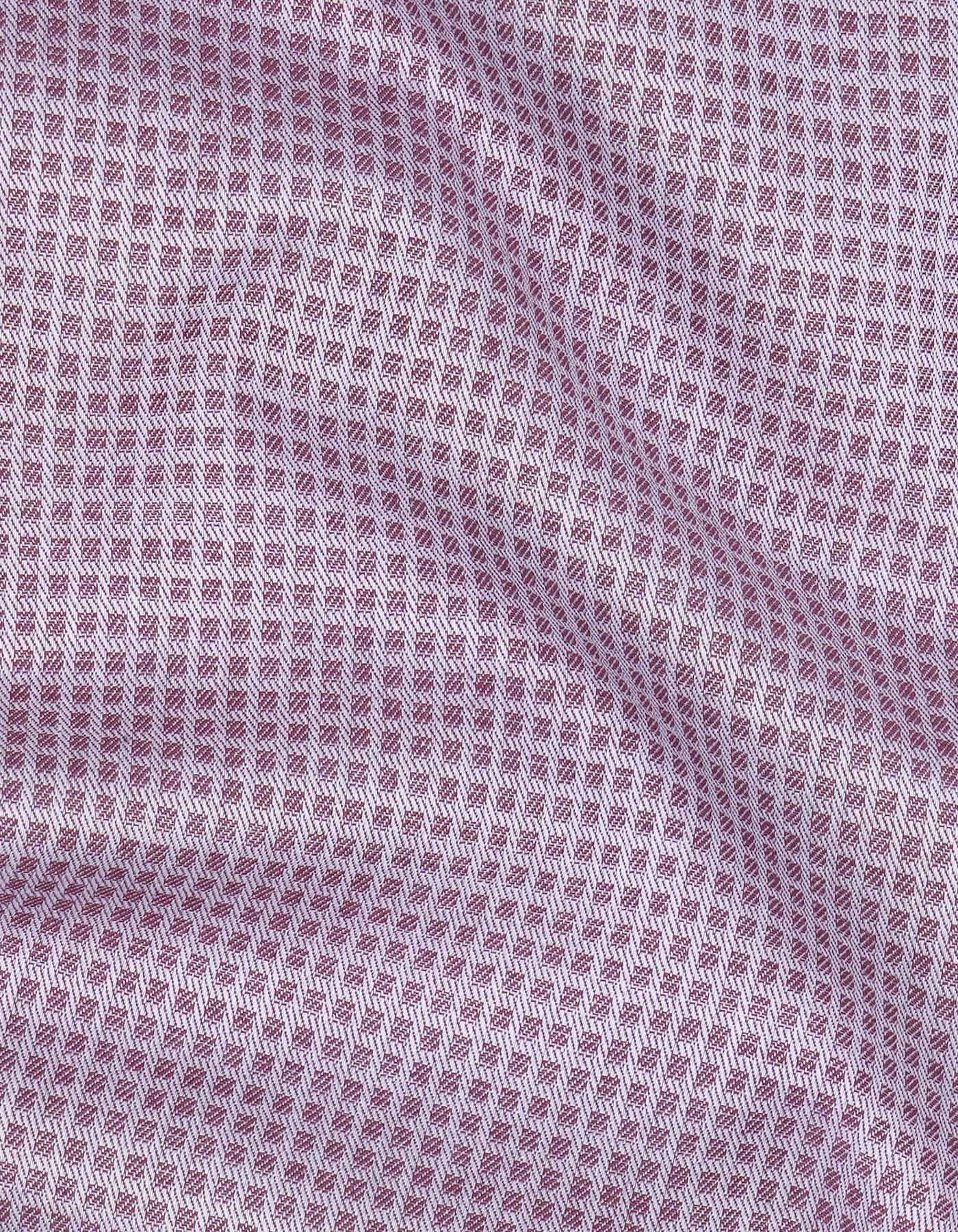 Self Maroon Tailored Smart Fit Shirt FS20255SH-16