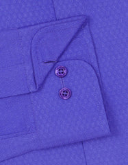 Self Royal Blue Classic Fit Shirt FS20324-1RF-15.5