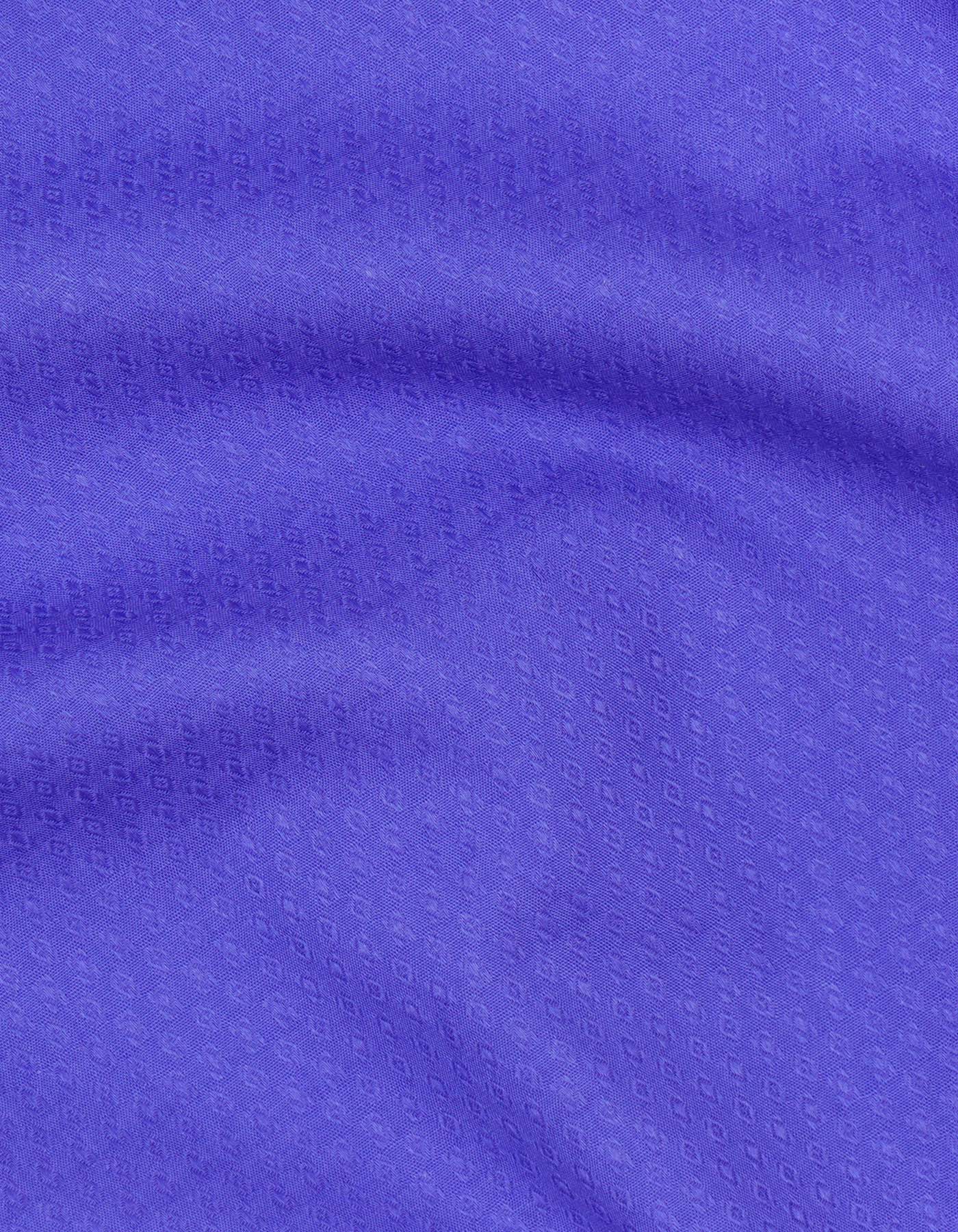 Self Royal Blue Tailored Smart Fit Shirt FS20324-1SF-16