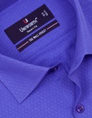 Self Royal Blue Tailored Smart Fit Shirt FS20324-1SF-15