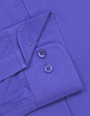 Self Royal Blue Classic Fit Shirt FS20324RF-16.5