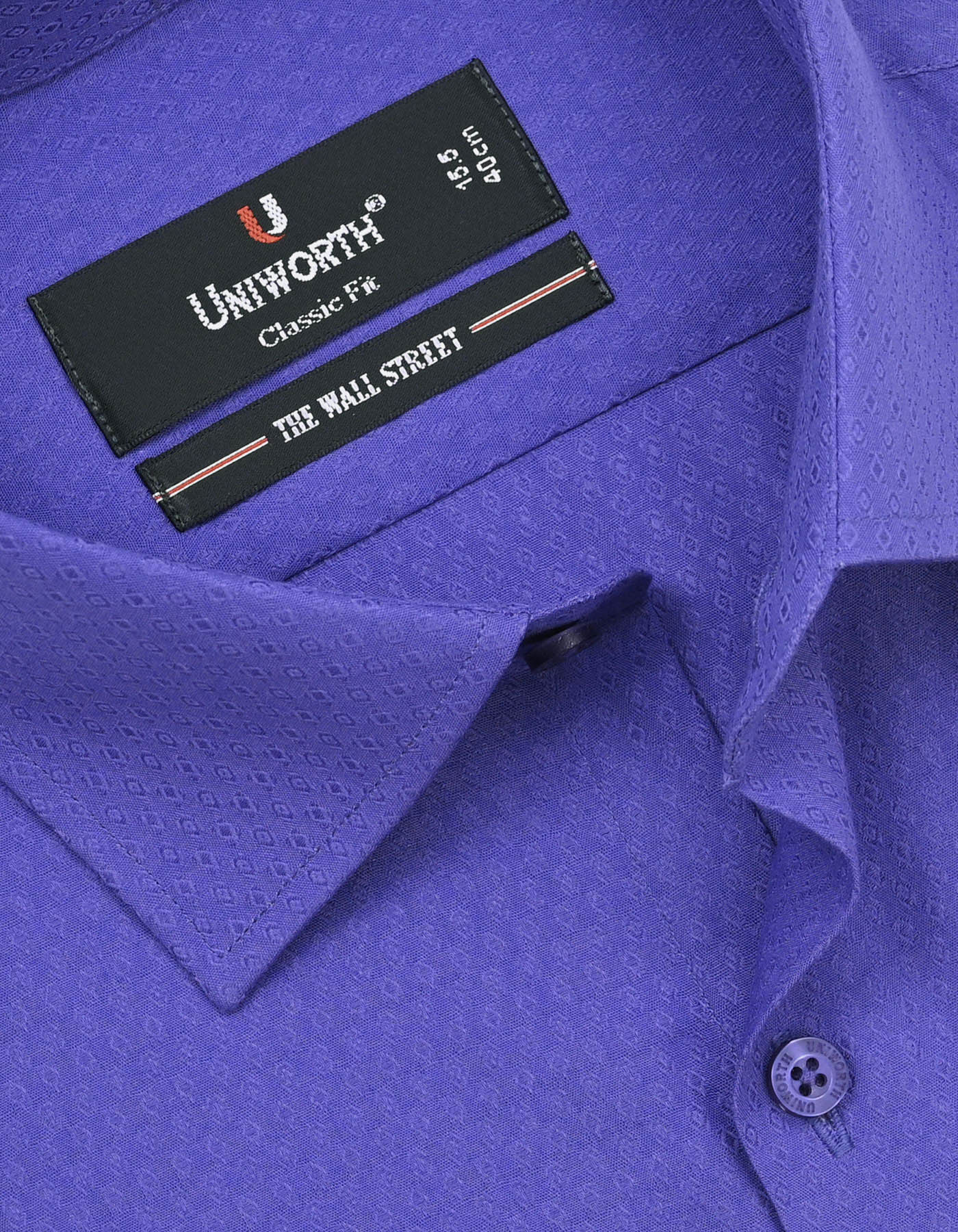 Self Royal Blue Classic Fit Shirt FS20324RF-16