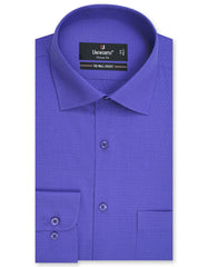 Self Royal Blue Classic Fit Shirt FS20324RF-15.5