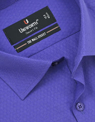 Self Royal Blue Tailored Smart Fit Shirt FS20324SF-15