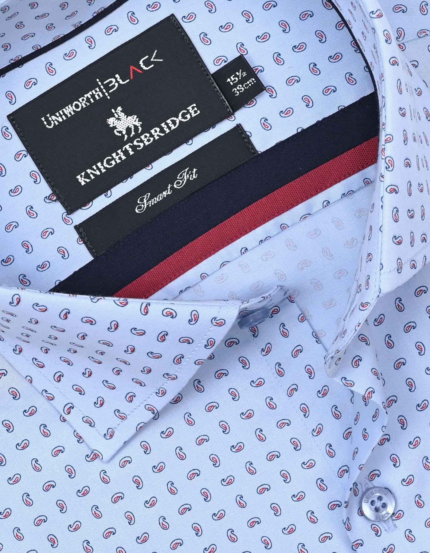 Printed Sky Tailored Smart Fit Shirt FS20340SF-15