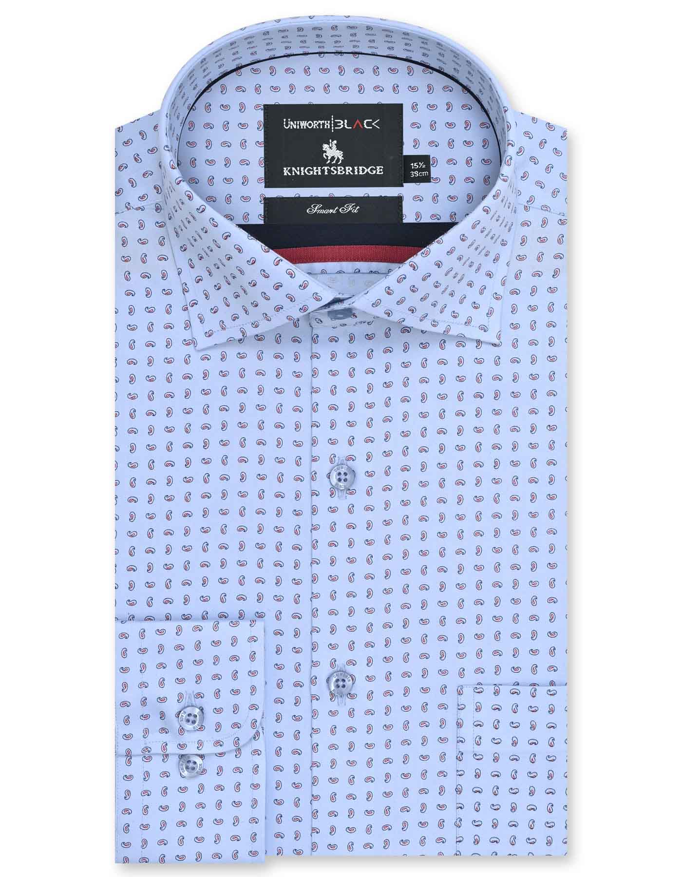 Printed Sky Tailored Smart Fit Shirt FS20340SF-14.5