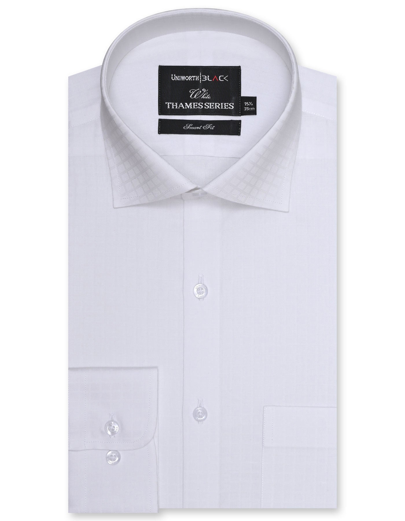 Self White Tailored Smart Fit Shirt FS20350-1SF-14.5