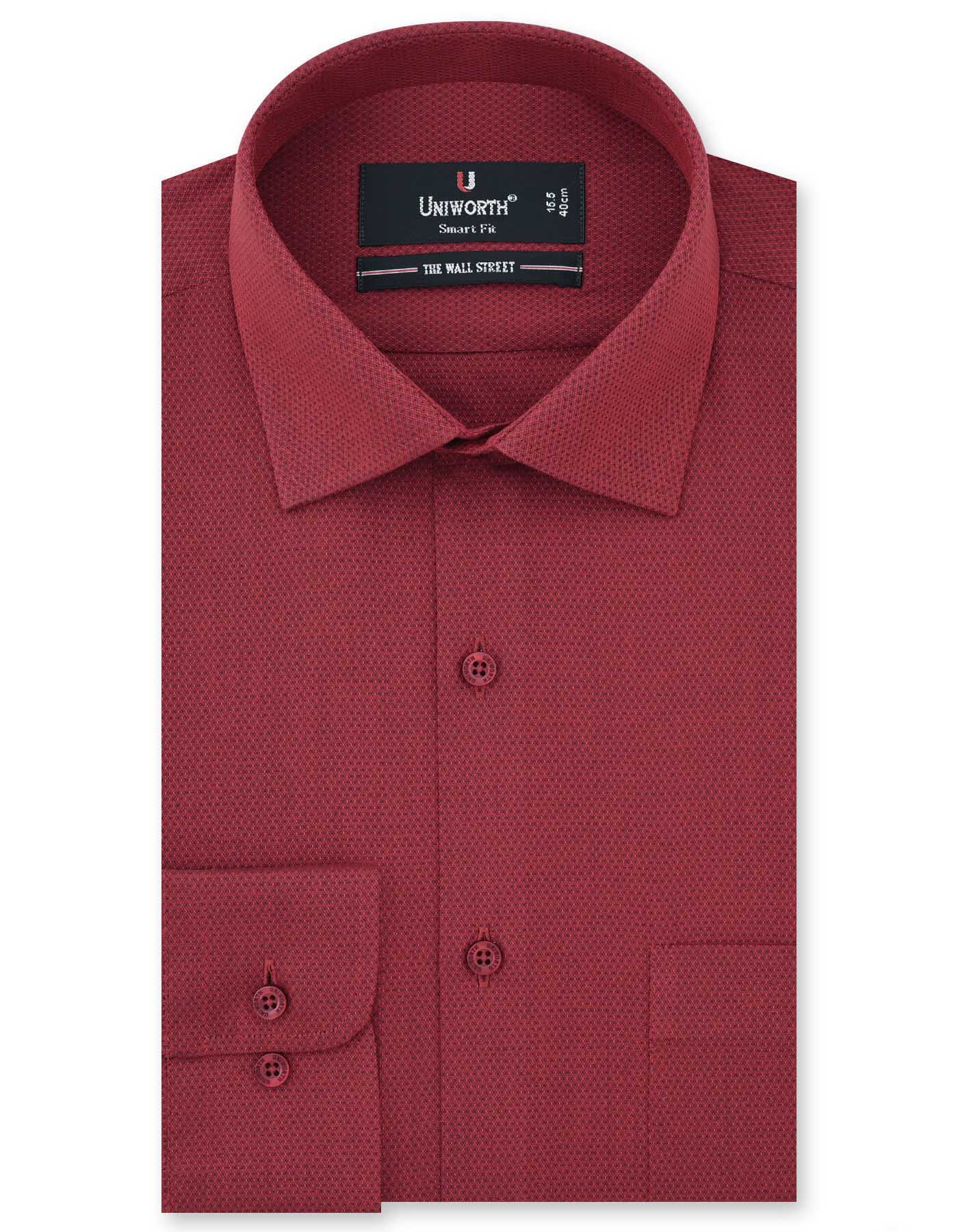 Self Red Tailored Smart Fit Shirt FS20357SF-14.5