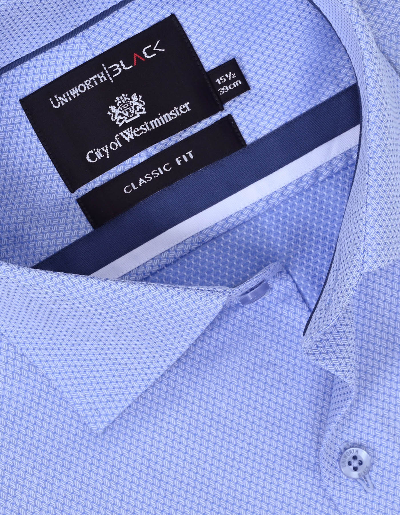 Self Blue Classic Fit Shirt FS20383RF-15