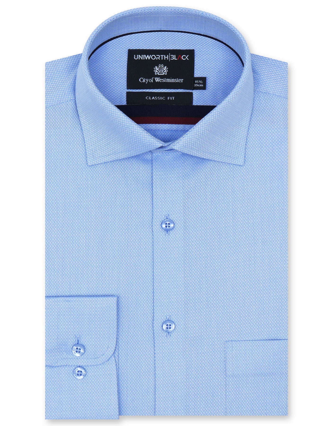 Self Sky Classic Fit Shirt FS20389RF-14.5