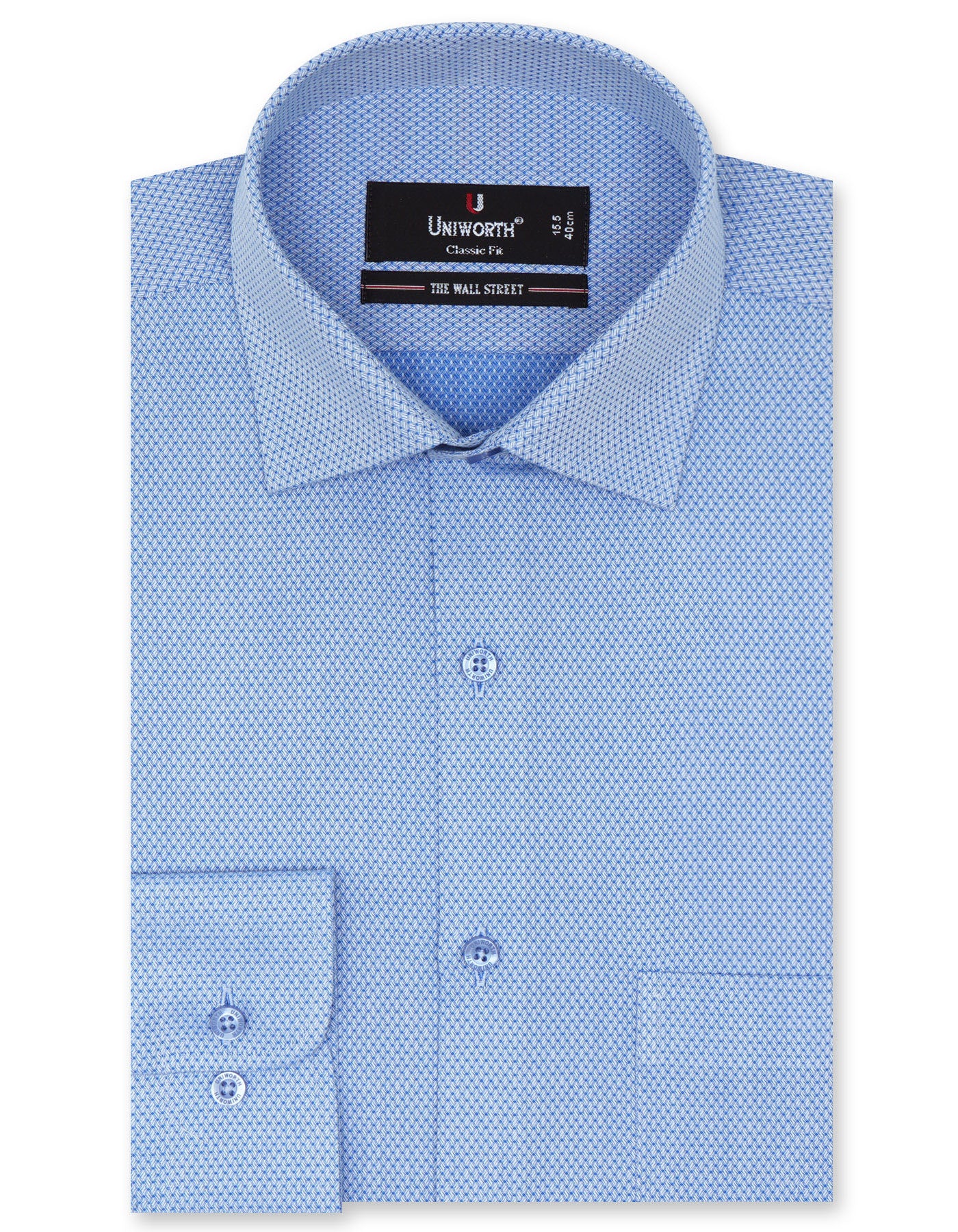 Self Navy Classic Fit Shirt FS20397RF-14.5