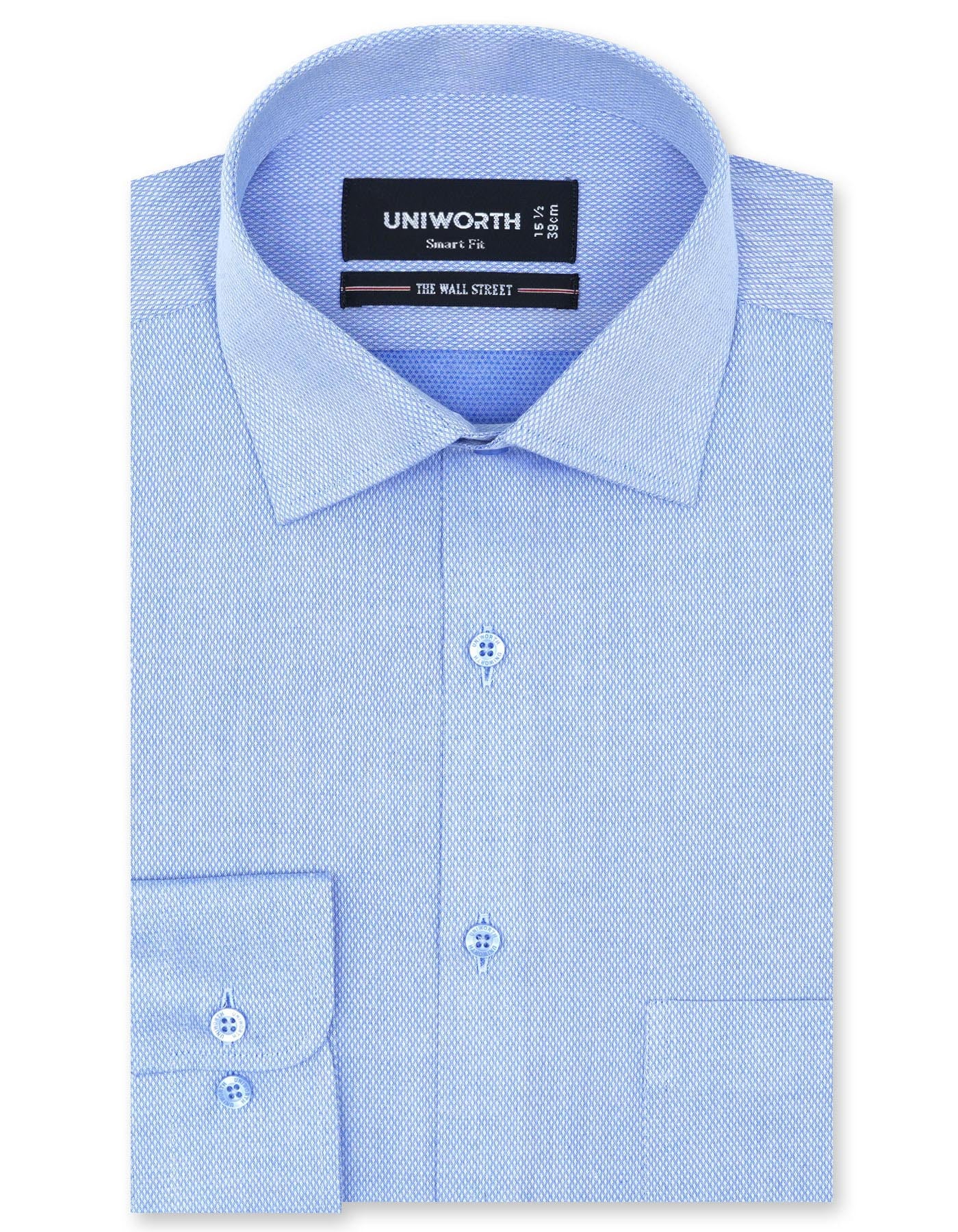 Self Navy Tailored Smart Fit Shirt FS20398SF-14.5