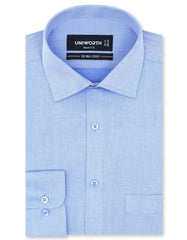 Self Navy Tailored Smart Fit Shirt FS20398SF-14.5