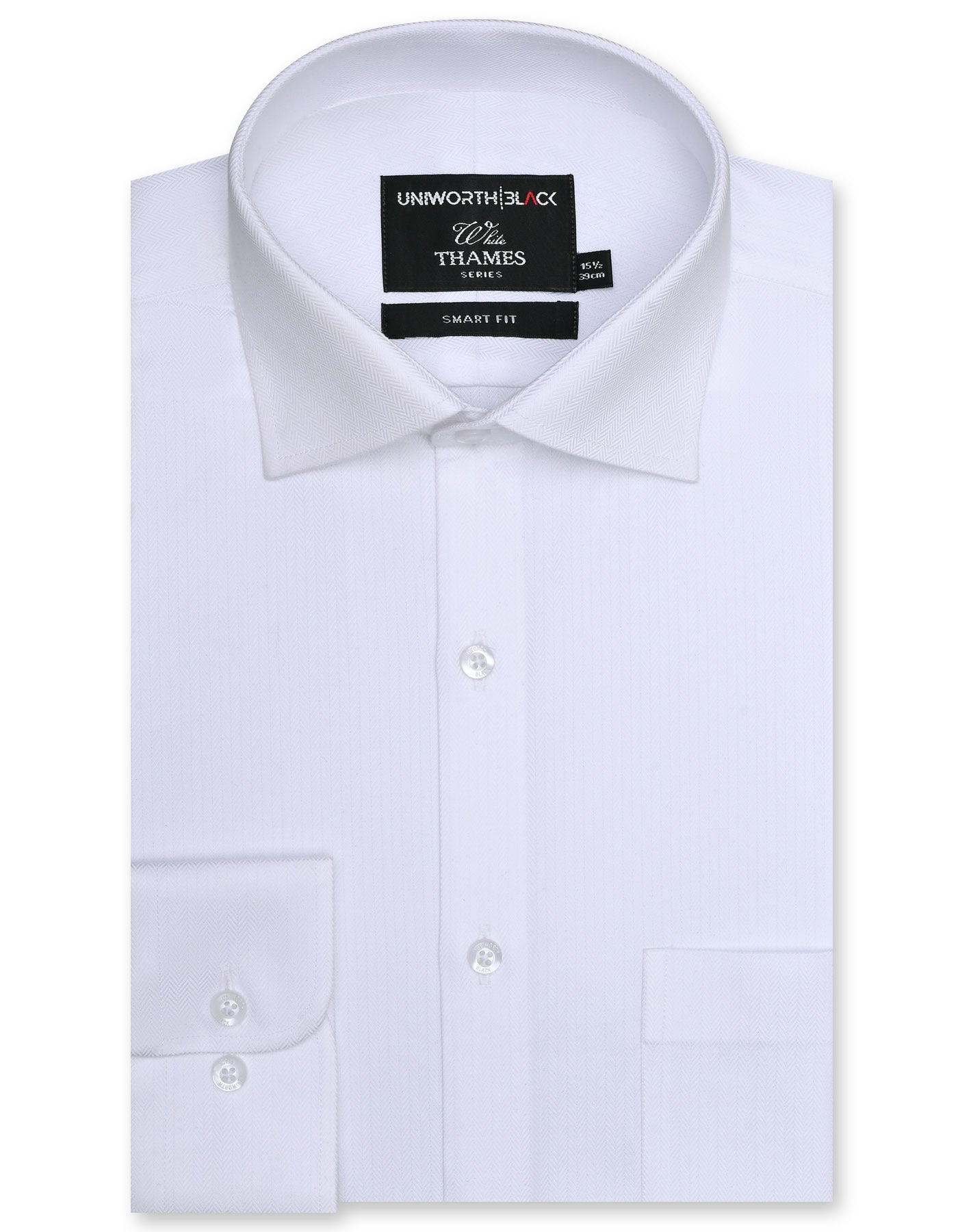 Self White Tailored Smart Fit Shirt FS20400SF-14.5