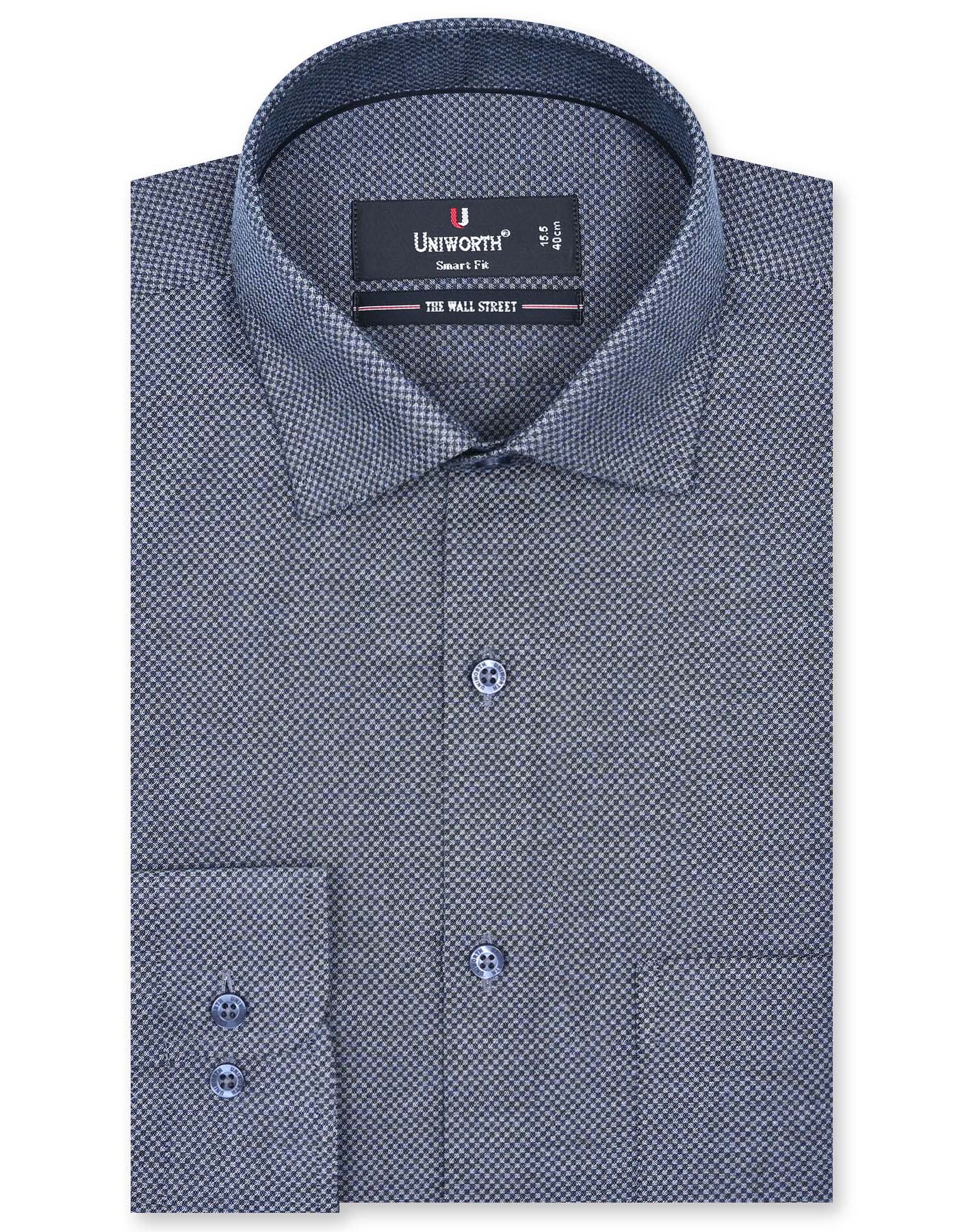Self Black Tailored Smart Fit Shirt FS20402SF-14.5