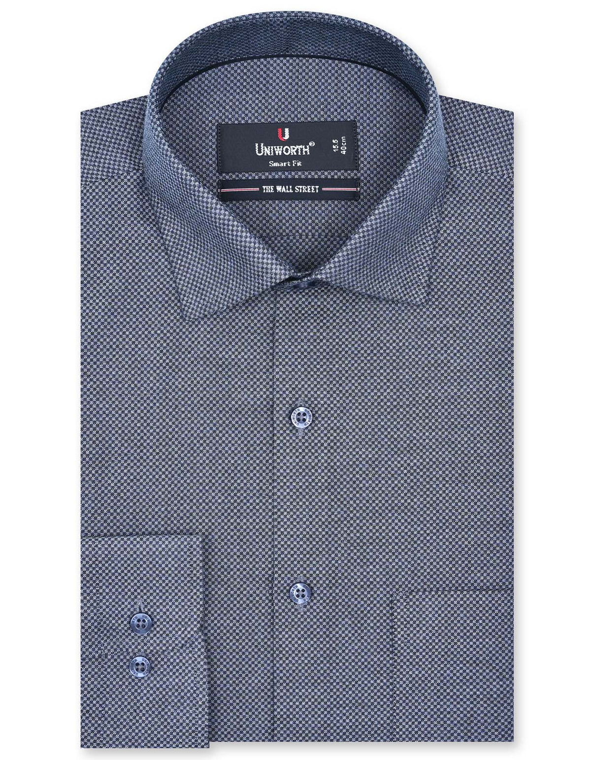 Self Black Tailored Smart Fit Shirt FS20402SF-14.5