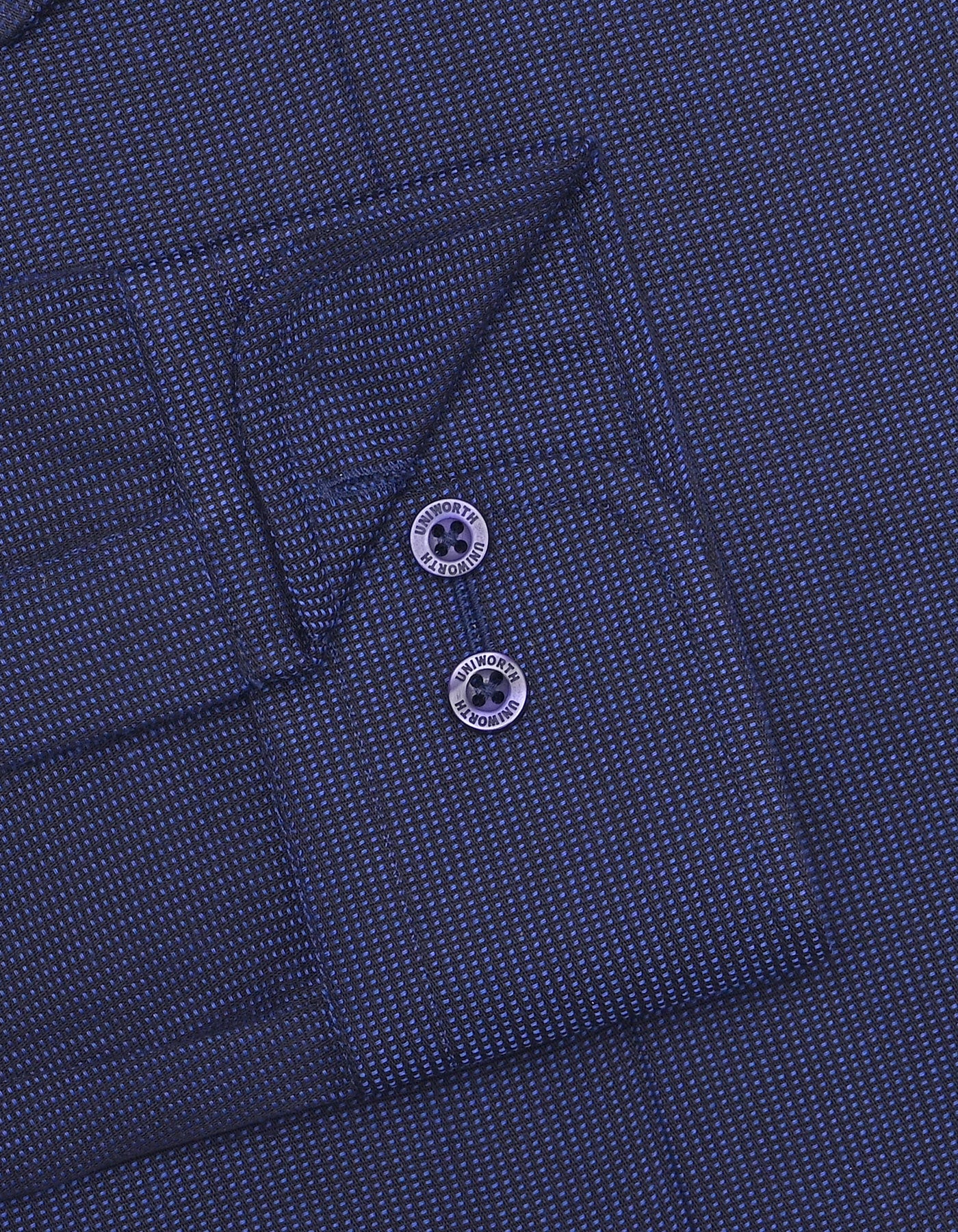 Self Navy Tailored Smart Fit Shirt FS20406SF-15.5