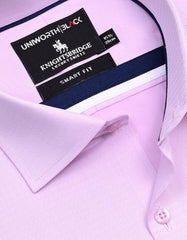Self Pink Tailored Smart Fit Shirt FS20411SF-15