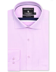 Self Pink Tailored Smart Fit Shirt FS20411SF-14.5