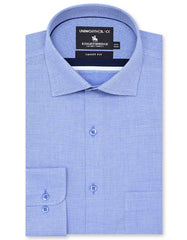Self Blue Tailored Smart Fit Shirt FS20412SF-14.5