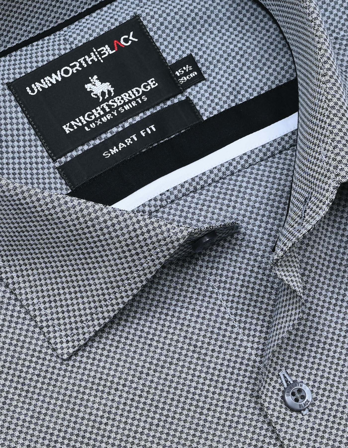 Self Grey Tailored Smart Fit Shirt FS20414SF-15