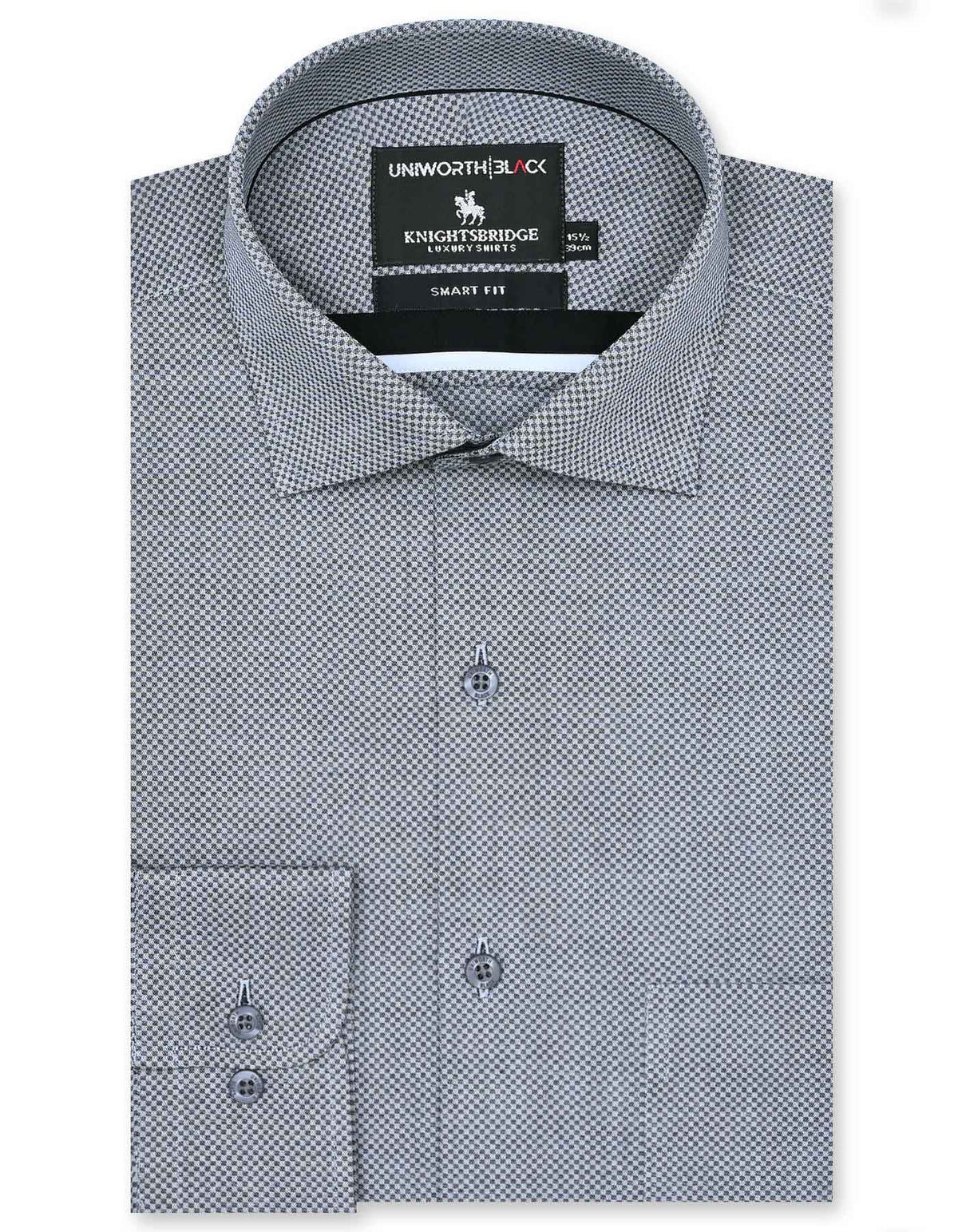 Self Grey Tailored Smart Fit Shirt FS20414SF-14.5