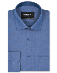 Self Blue Smart Fit Shirt FS20428SF-14.5