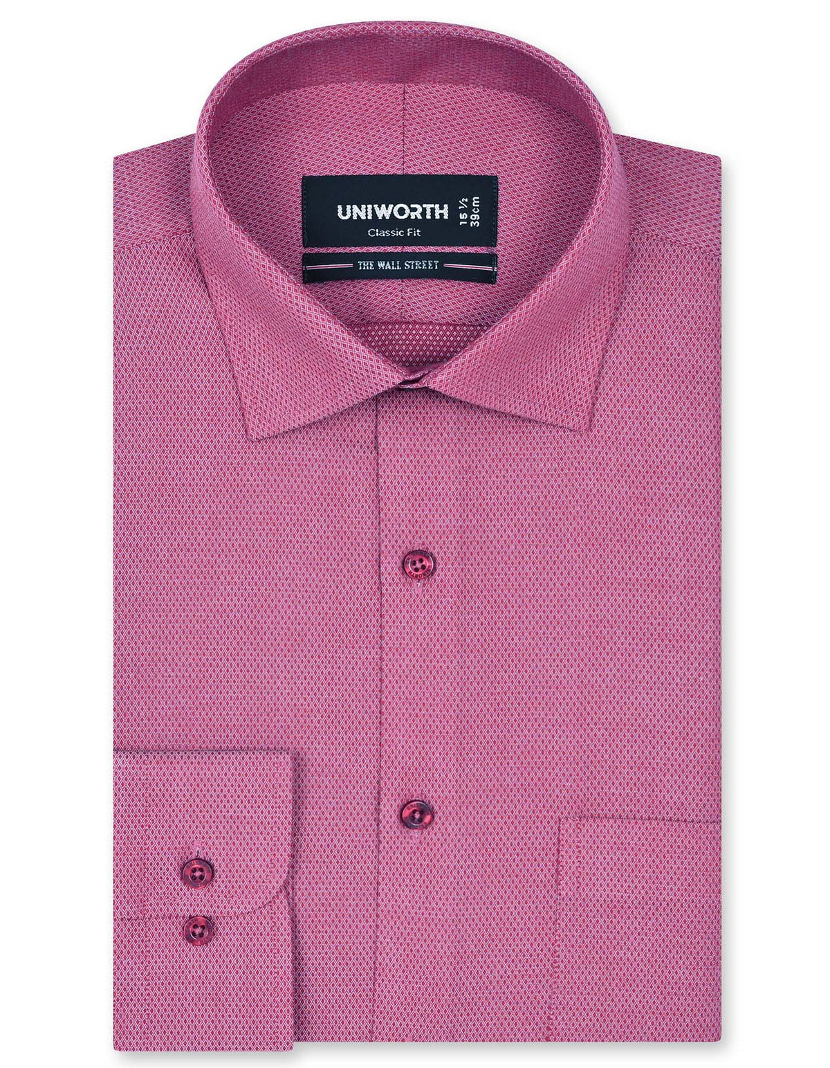 Self Red Classic Fit Shirt FS20429RF-14.5